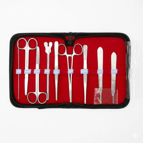 ESTUCHE DE DISECCIÓN X 9 PIEZAS